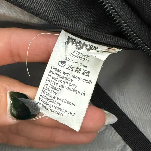 Jansport Large Sling Bag Backpack Black Outdoor Gorpcore Hiking Camping Utility - Picture 8 of 8